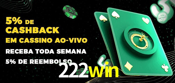 Promoções do cassino ao Vivo 222win